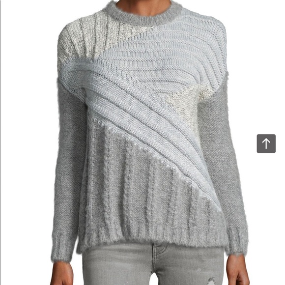 🔺CURRENT & ELLIOTT🔻MIXED CABLE KNIT SWEATER - Picture 1 of 4